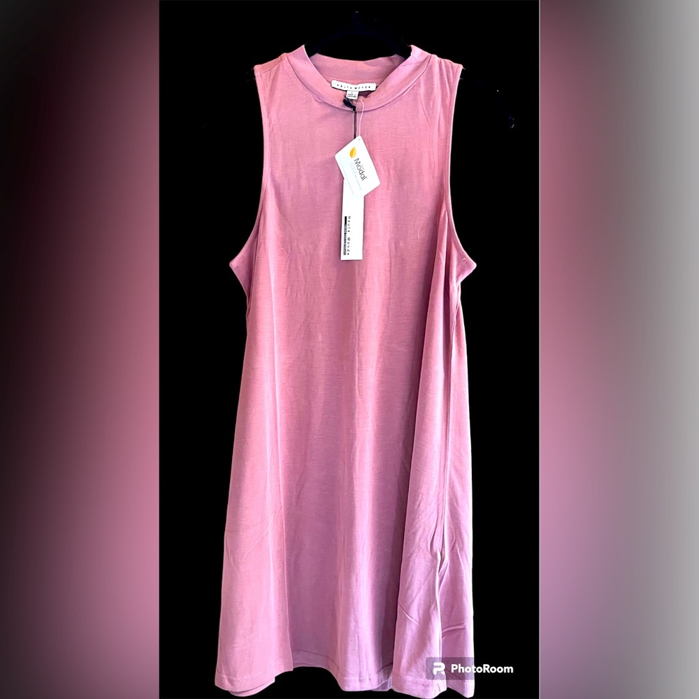 Haute Monde Sleeveless Mini Dress in Mauve